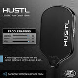 HUSTL Legend Raw Carbon 16mm Classic White (FREE Shipping PLUS FREE Cover, Cap & Eraser)