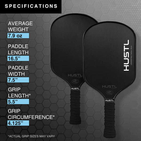 HUSTL Legend Raw Carbon 16mm Limited Edition Blue (FREE Shipping PLUS FREE Cover, Cap & Eraser)
