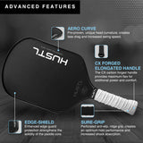 HUSTL Legend Raw Carbon 16mm Limited Edition Blue (FREE Shipping PLUS FREE Cover, Cap & Eraser)